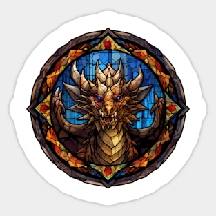 Stained Glass Dragon #8 Sticker